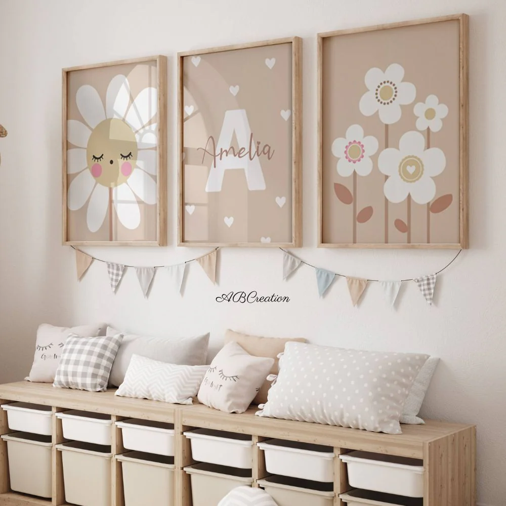 Deco Terracotta Fleur Chambre Bebe