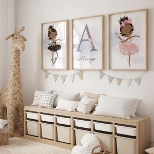 Affiche Danseuse - Décoration Personnalisée Chambre Enfant Fille
