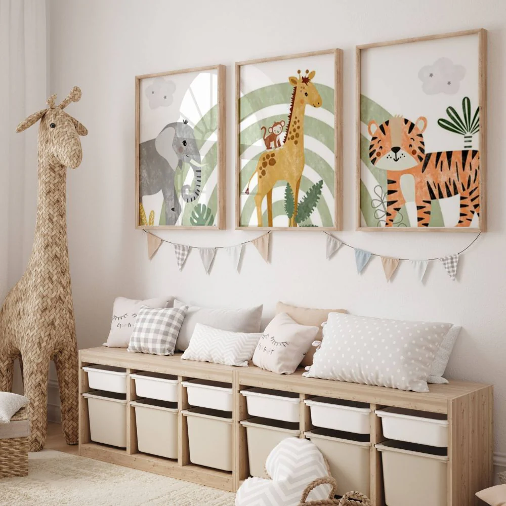 Affiche Animaux de la Jungle - Décoration Chambre Enfant – Image 2