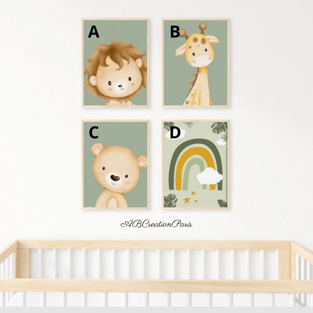 Tableau Animaux Chambre Enfant – Image 2