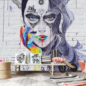 Papier Peint Ado Classique  Graffiti Sexy