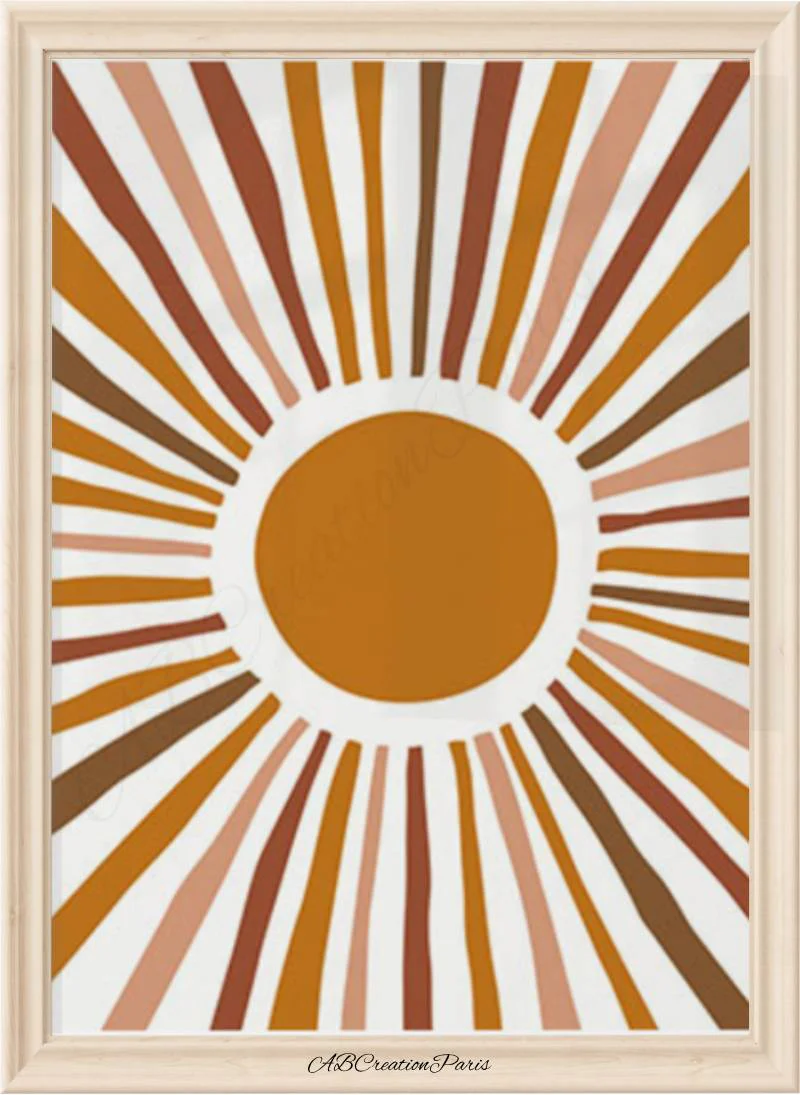 Affiche Arc en Ciel Terracotta - Décoration Chambre Bebe Personnalisé – Image 5