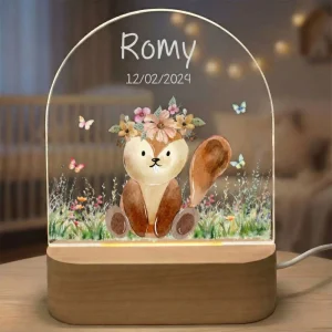 Veilleuse Personnalisée Castor pour Enfant