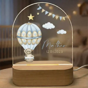 Veilleuse Personnalisée Bébé Montgolfière