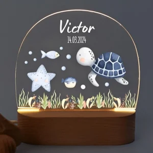 Veilleuse Animaux Marins Personnalisée